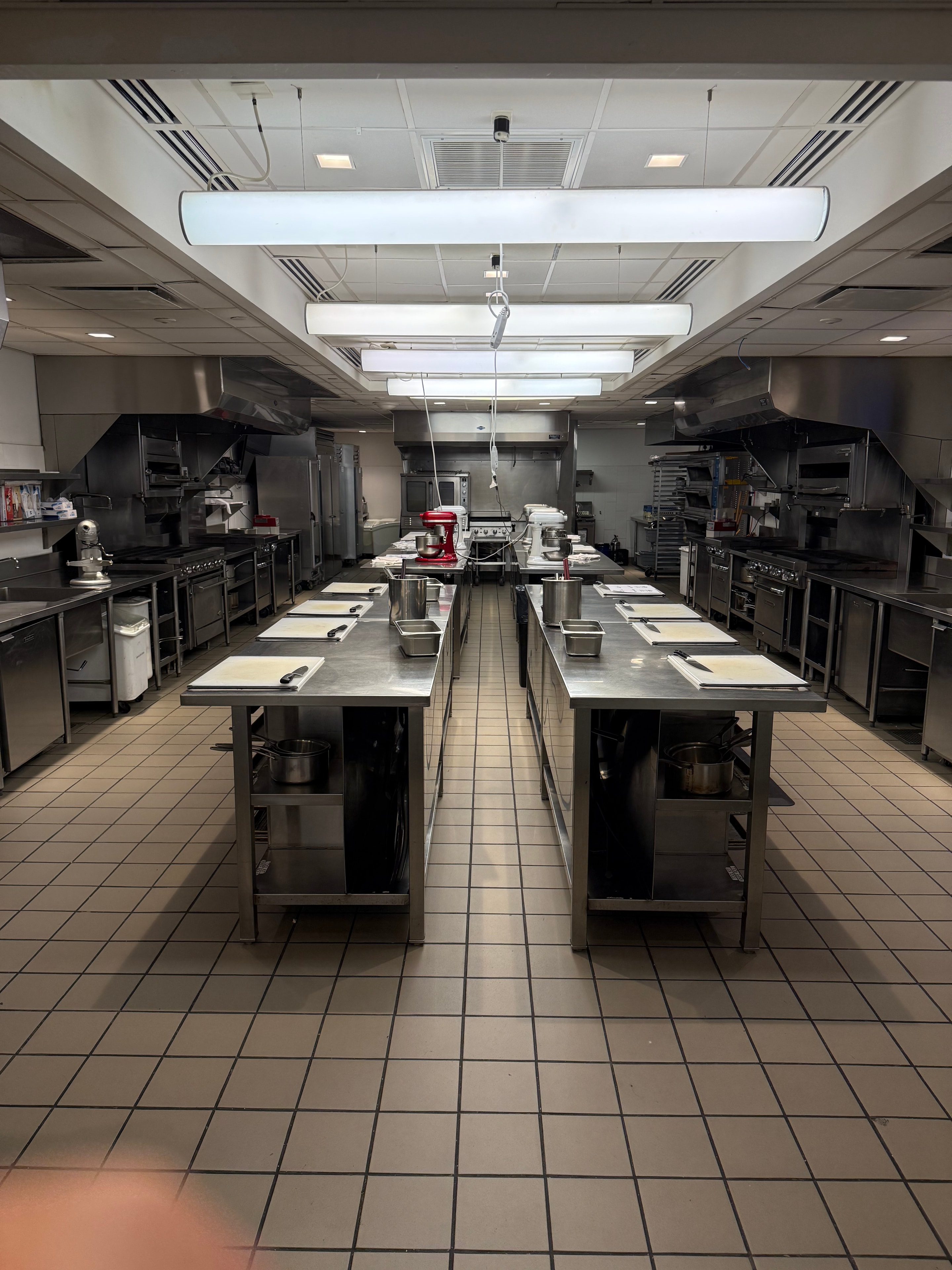 Professional kitchen at Summer Culinary Institute