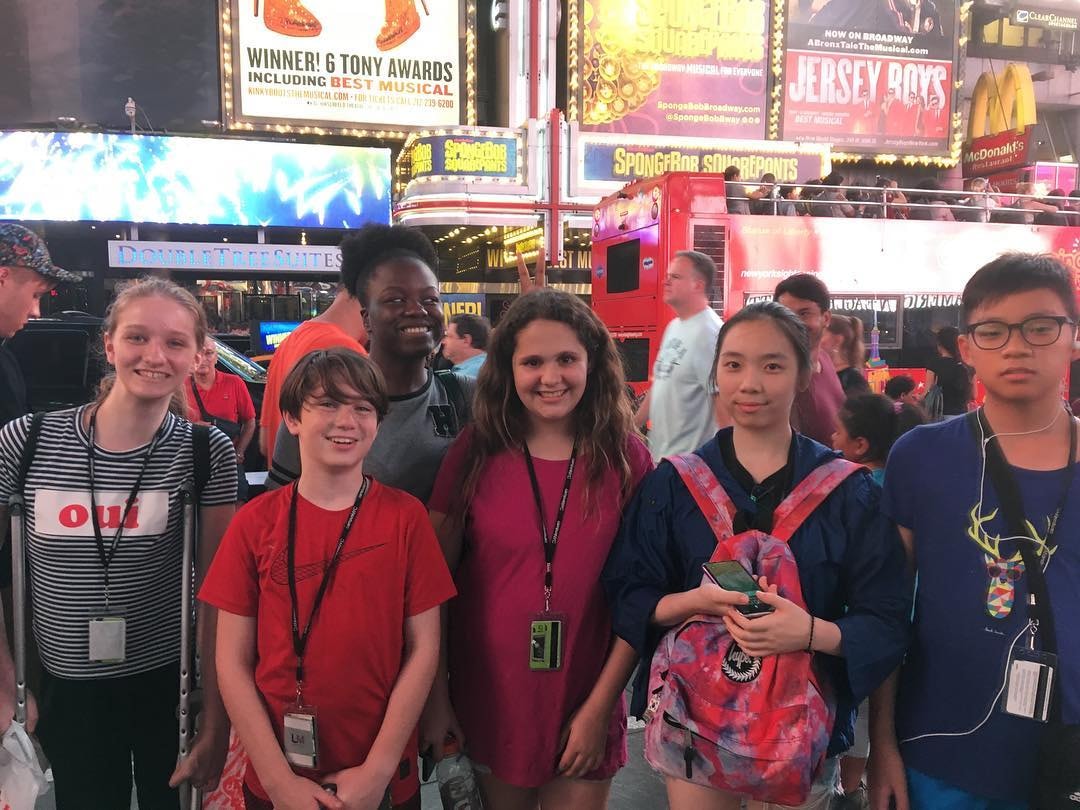 Young people enjoying a night out in the city