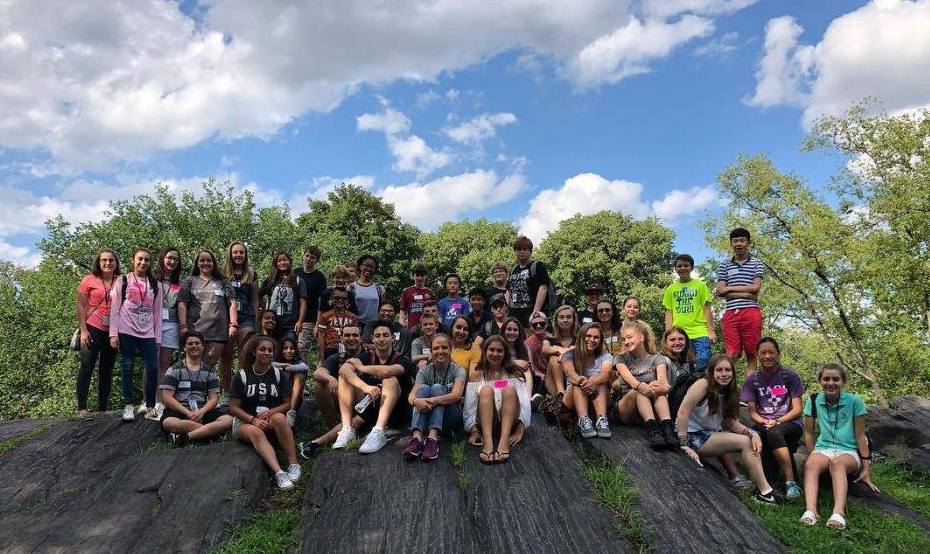 Summer culinary students in Central Park NYC