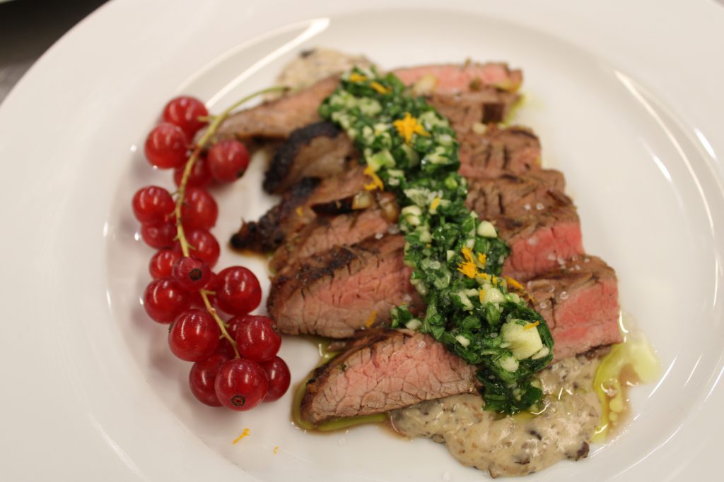 Chimichurri steak for the judges