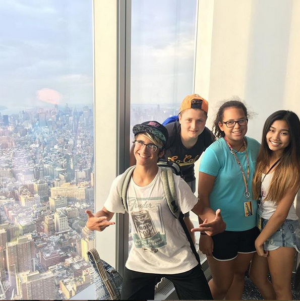 Our teen chef students enjoying asn event night to One Freedom Tower in NYC